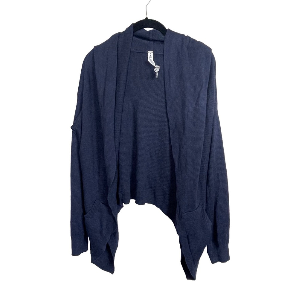 Lululemon On the Move Waterfall‎ Cardigan Blue Size 8 Thumbhole